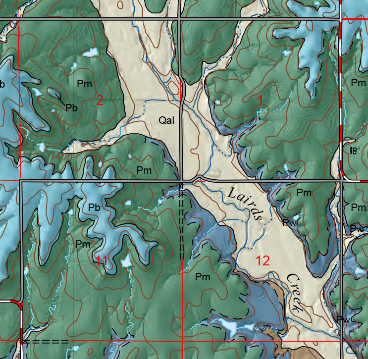 small geologic map