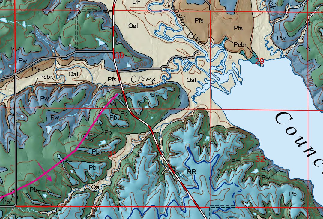 small geologic map