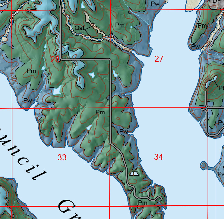 small geologic map