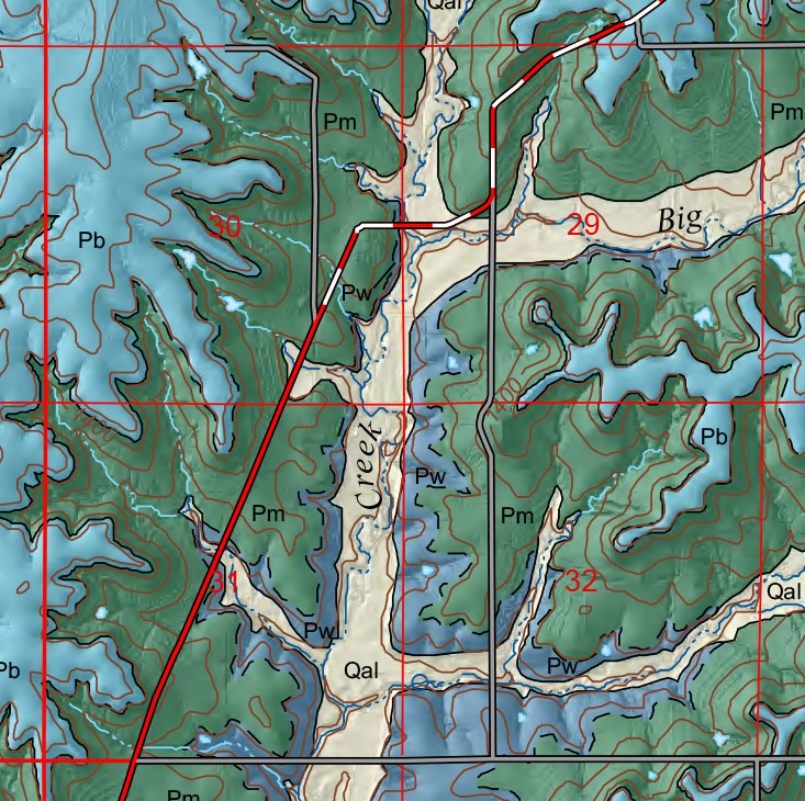 small geologic map