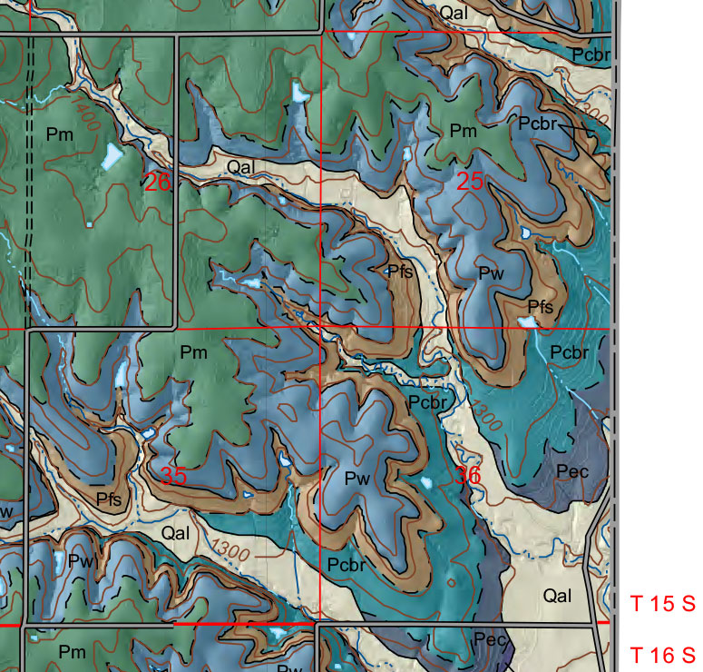 small geologic map