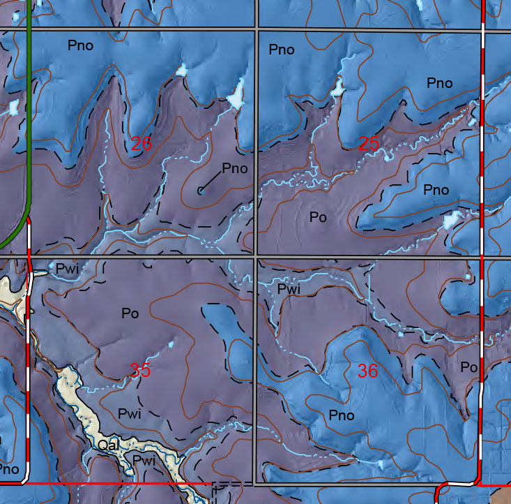 small geologic map