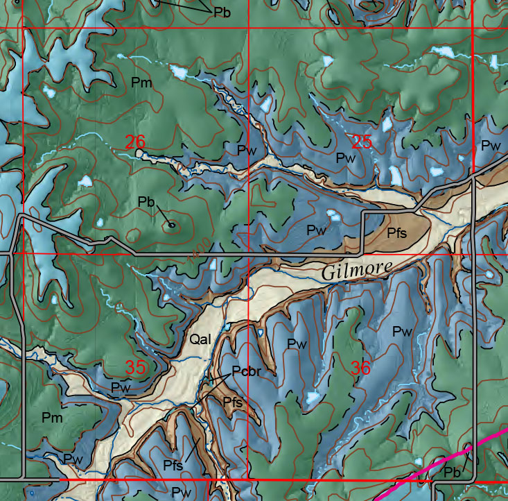 small geologic map