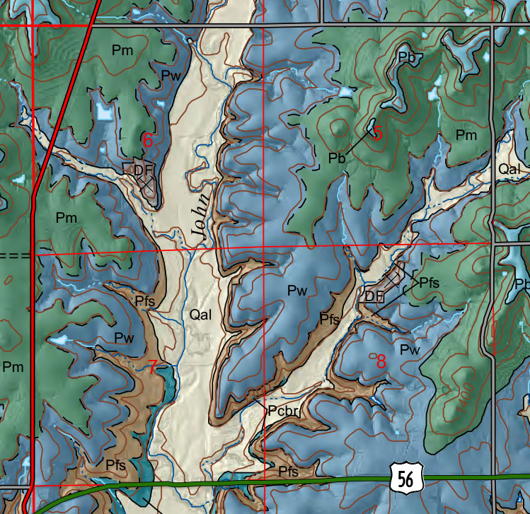 small geologic map