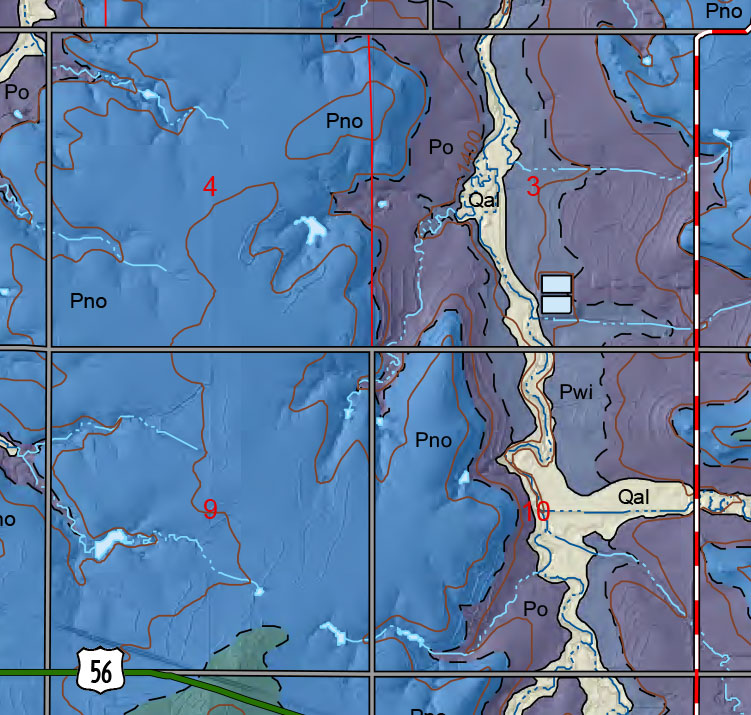 small geologic map