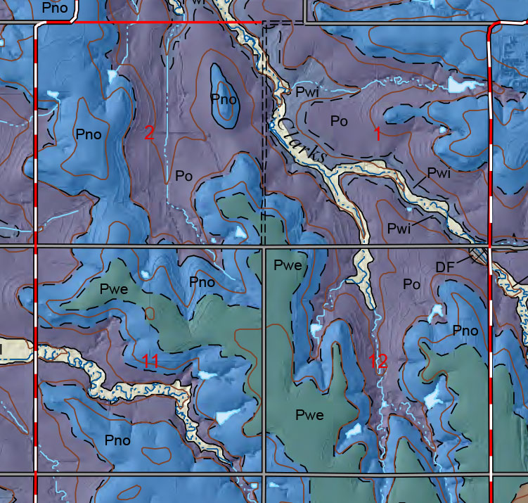 small geologic map