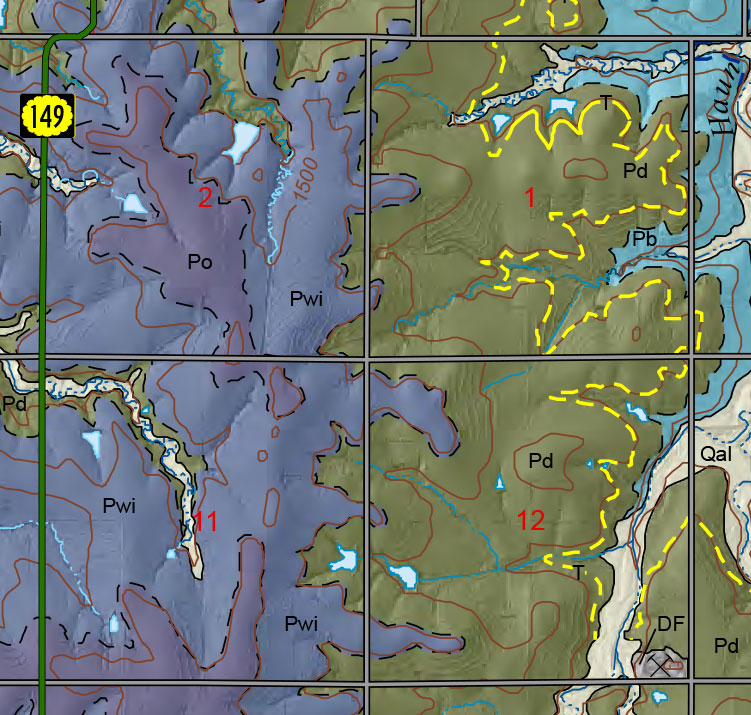 small geologic map