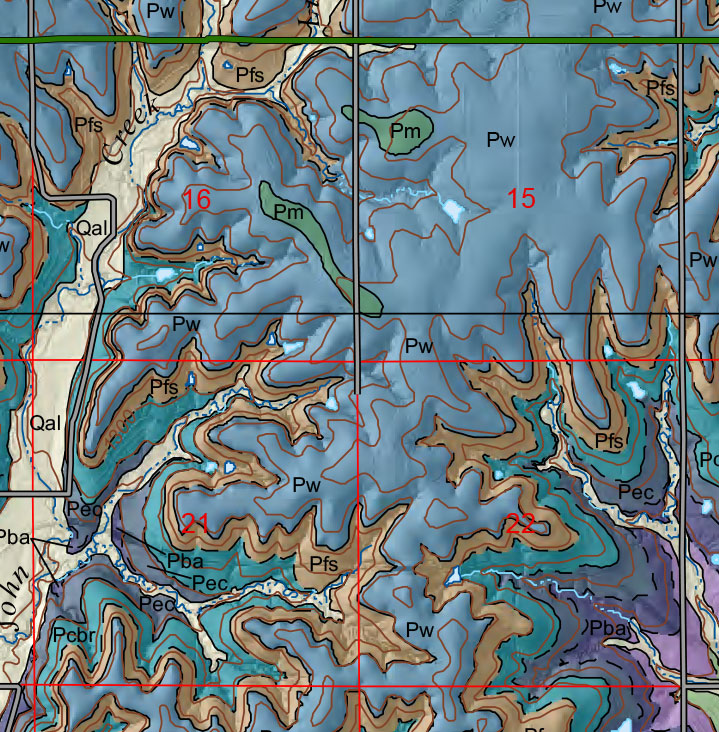 small geologic map