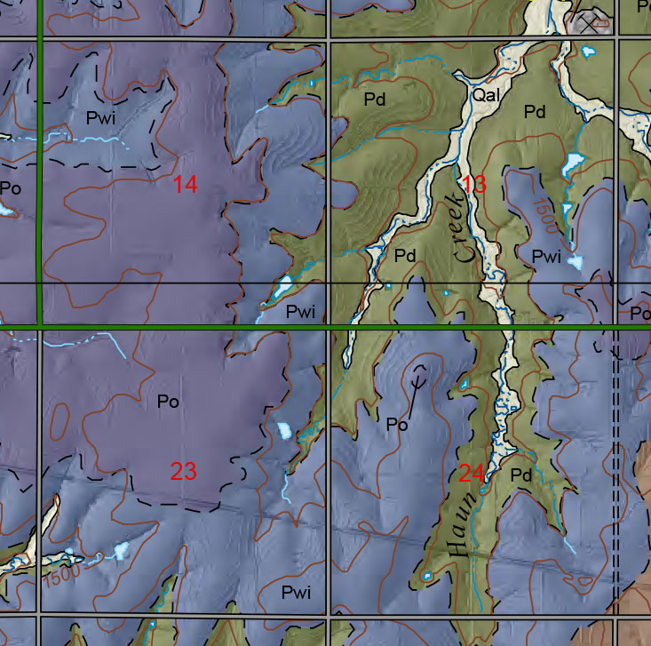 small geologic map