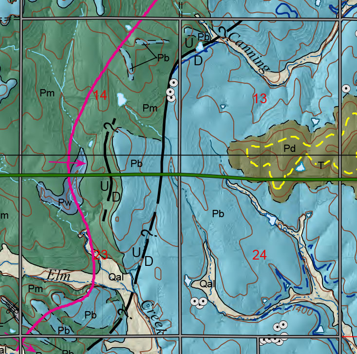 small geologic map