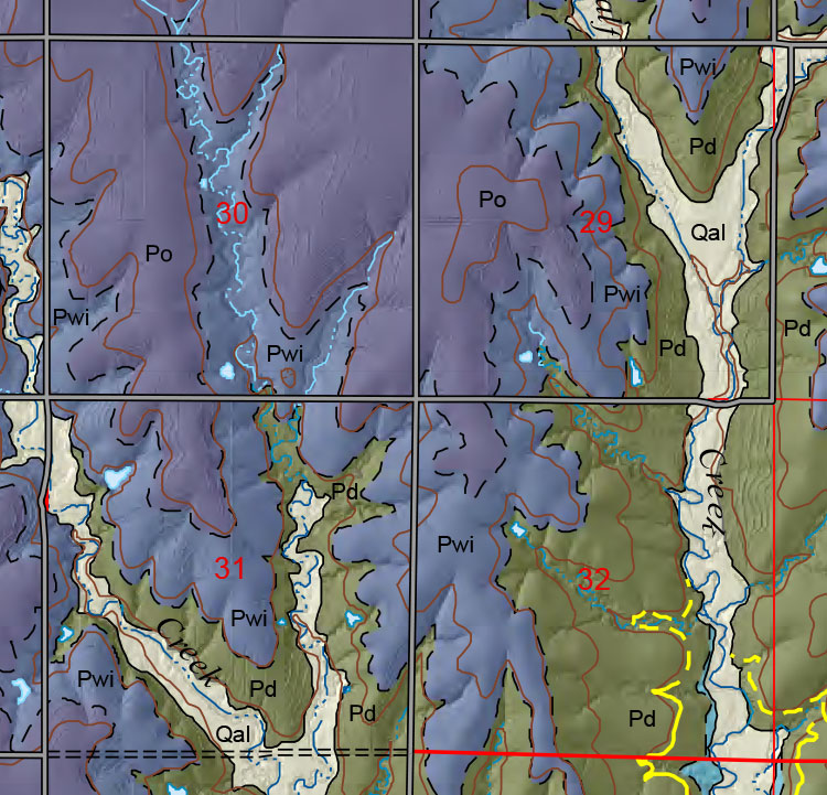 small geologic map