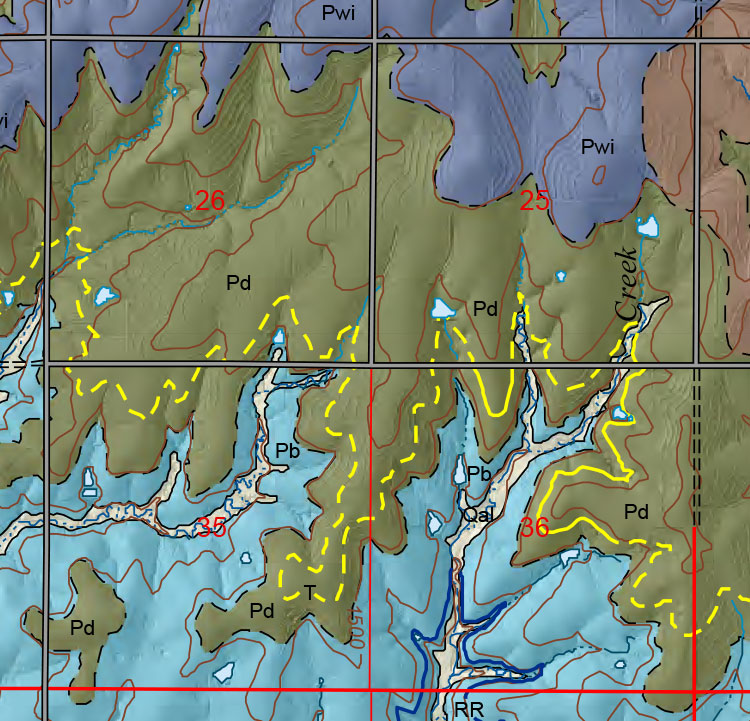 small geologic map