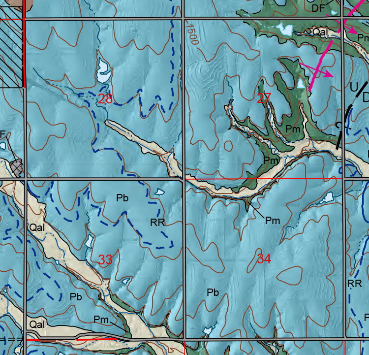 small geologic map