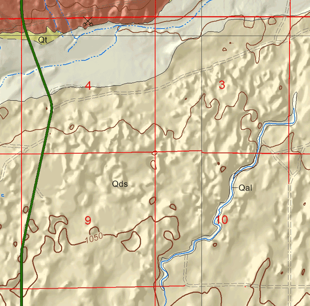 small geologic map