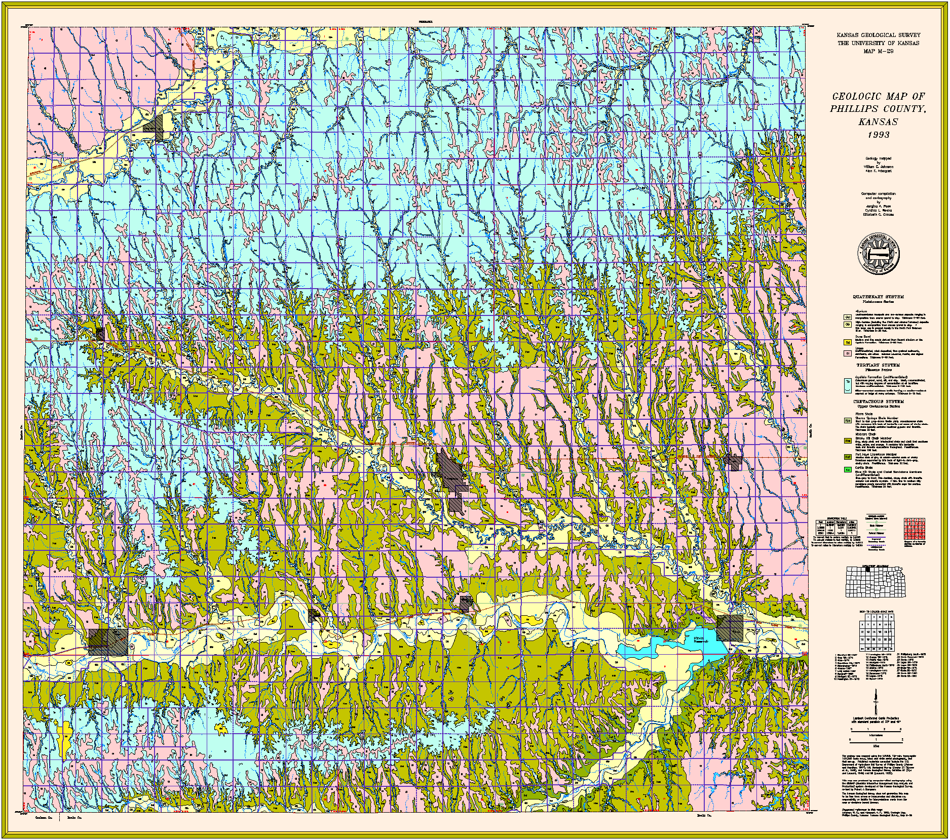 KGS Geologic Map Phillips Large Size