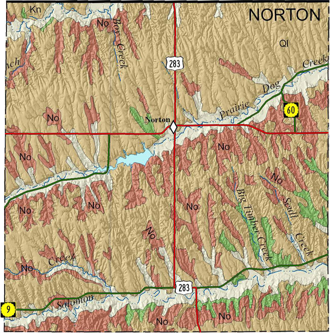 Norton county geologic map