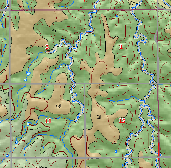 small geologic map