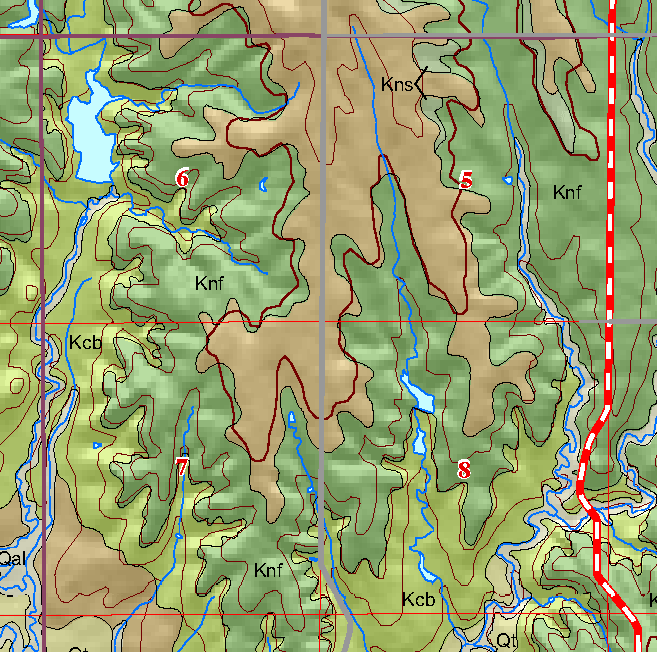 small geologic map