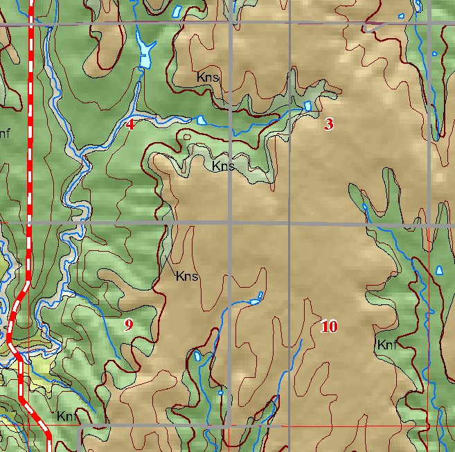 small geologic map