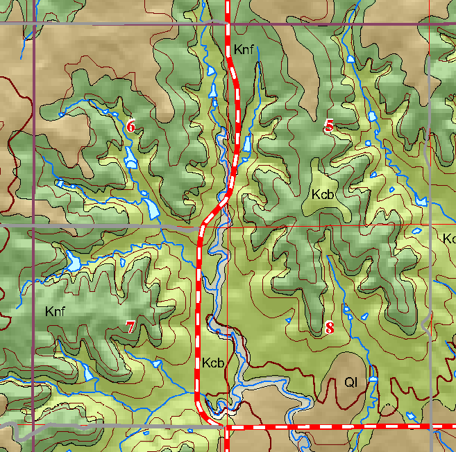 small geologic map