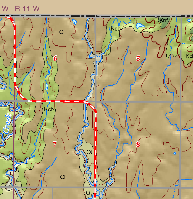 small geologic map