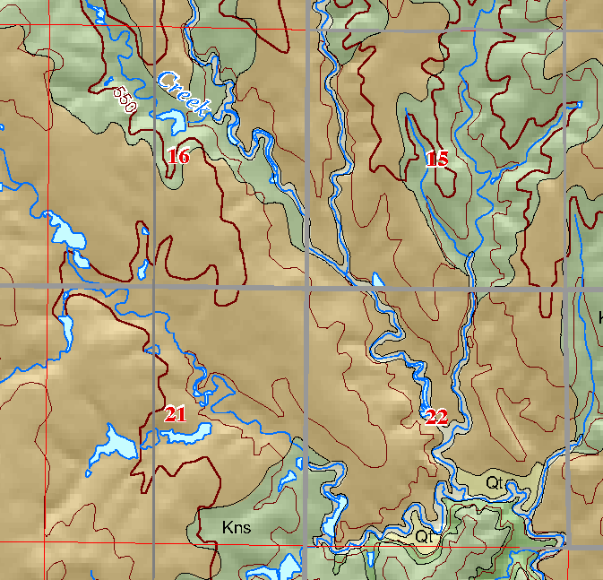 small geologic map