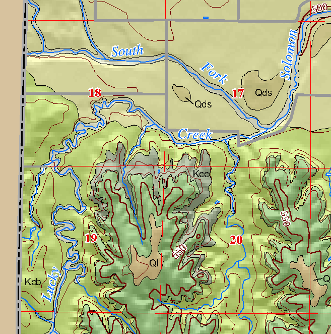 small geologic map