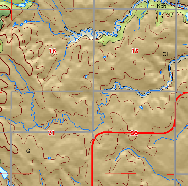 small geologic map