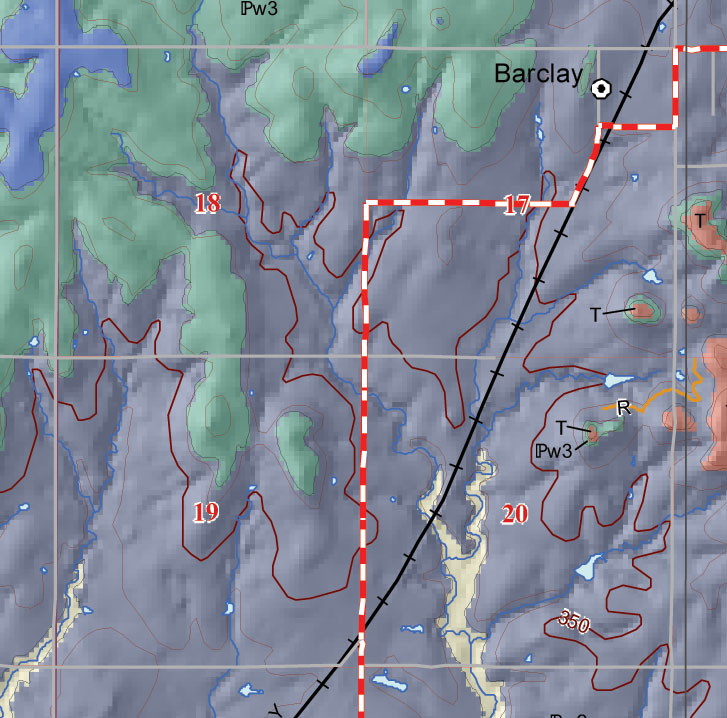 small geologic map