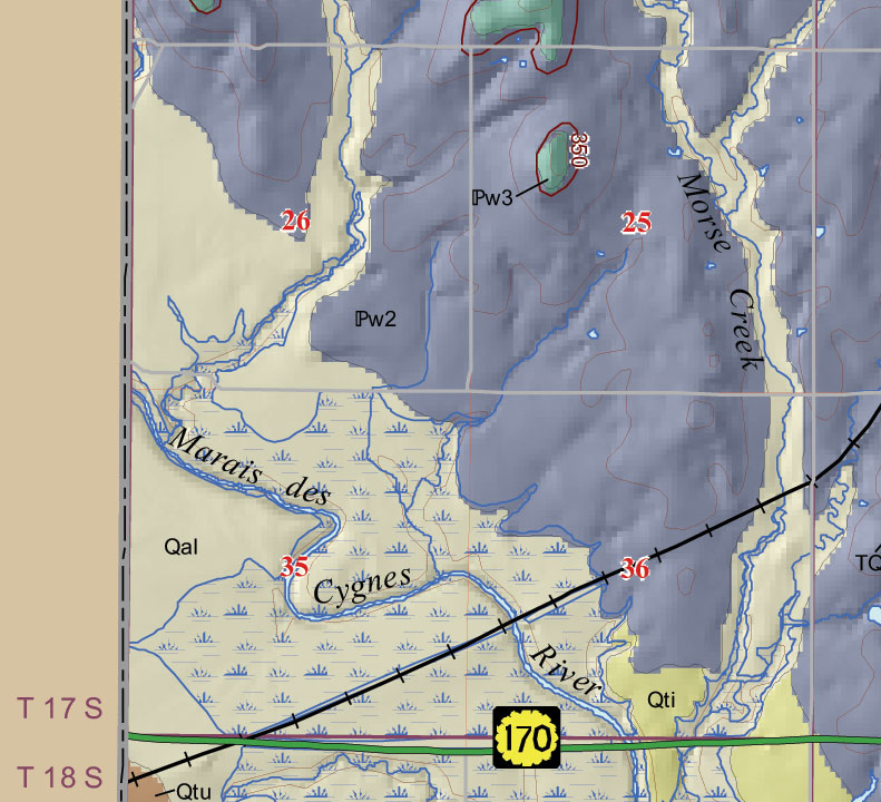 small geologic map