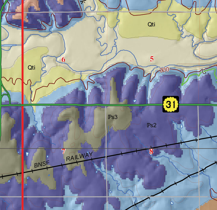 small geologic map