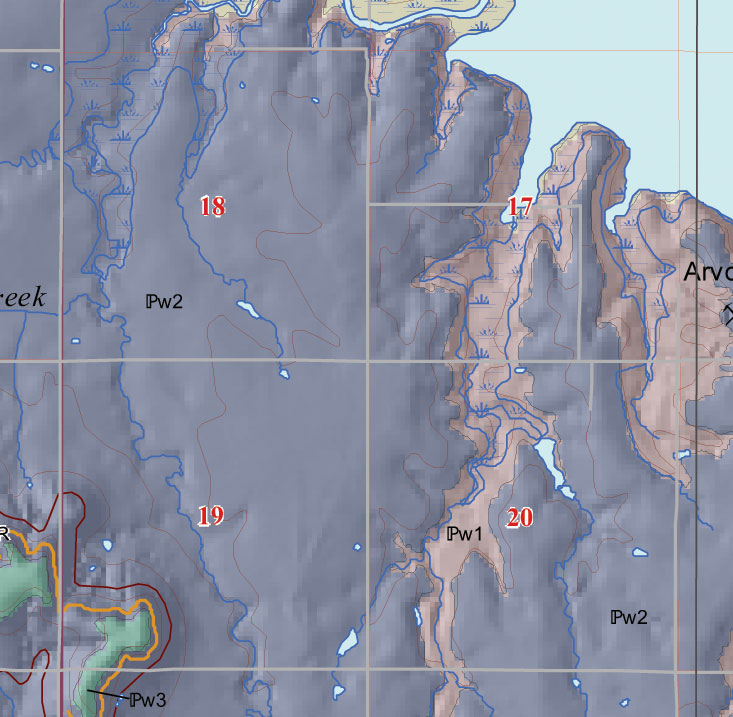 small geologic map