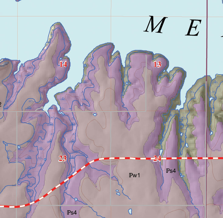 small geologic map