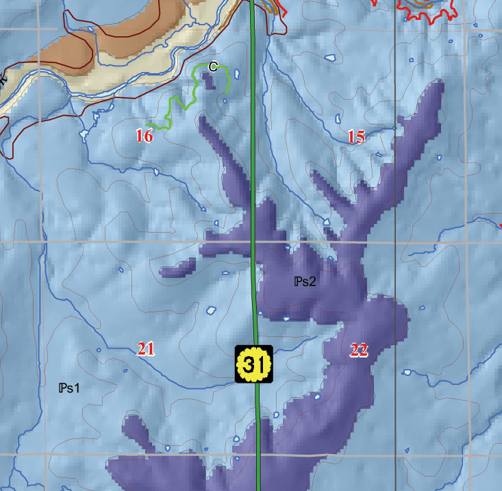 small geologic map