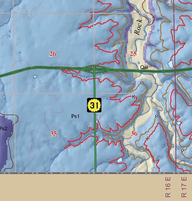 small geologic map