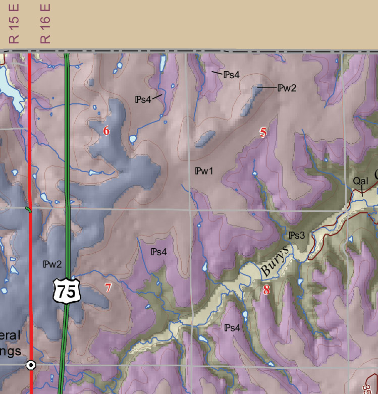 small geologic map