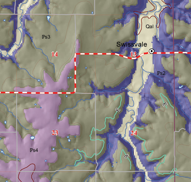 small geologic map