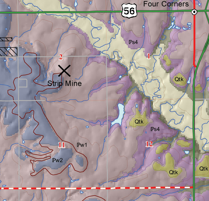 small geologic map