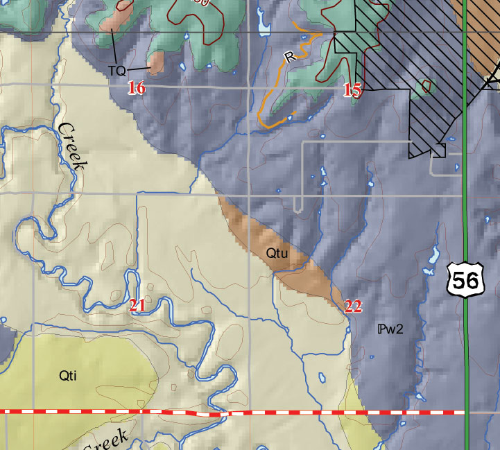 small geologic map