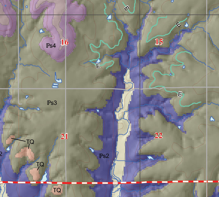 small geologic map