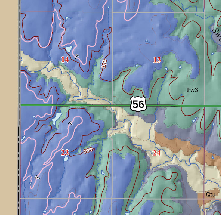 small geologic map