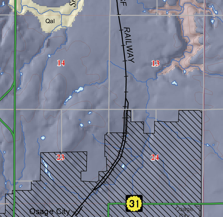 small geologic map