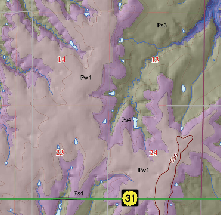 small geologic map