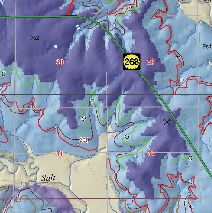 small geologic map