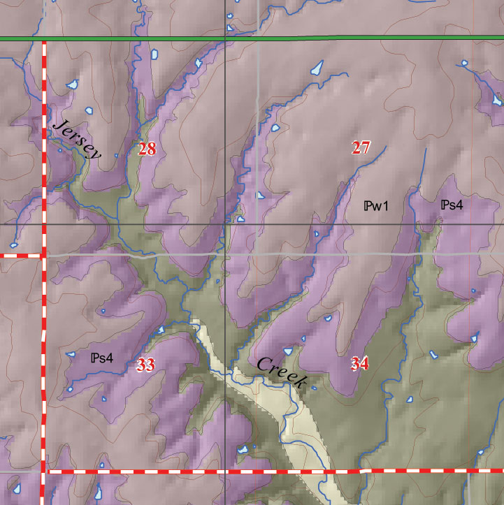 small geologic map