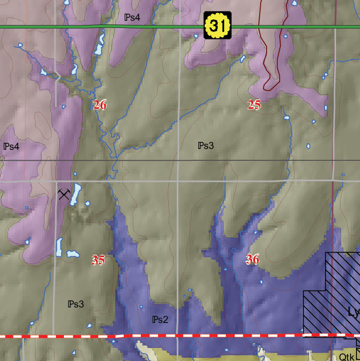 small geologic map