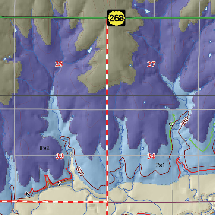 small geologic map