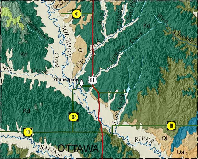 Ottawa county geologic map