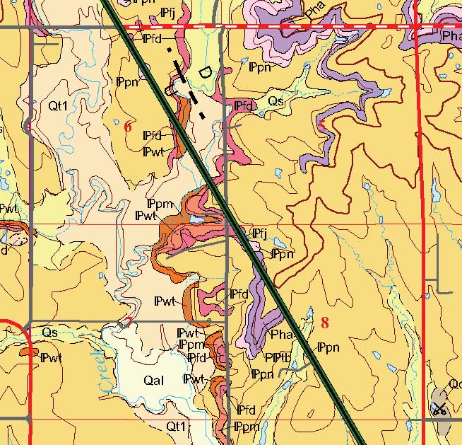 small geologic map