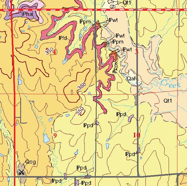 small geologic map